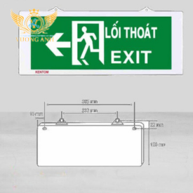 Đèn Thoát Hiểm Exit Kentom KT 610-620 1 Mặt 2 Mặt