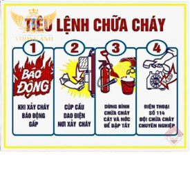 Bảng Tiêu Lệnh Nội Quy PCCC